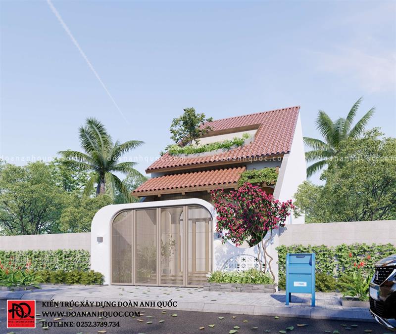 Thiết kế nhà Phan Thiết, Xây nhà trọn gói Phan Thiết, Thi công nhà trọn gói Phan Thiết, Thiết kế Thi công nội thất Phan Thiết Bình Thuận, Công ty Xây dựng Bình Thuận, Thiết kế nhà Bình Thuận, Xây nhà trọn gói Bình Thuận. Phong's House - Mẫu nhà cấp 4 gác lửng đẹp, tối ưu không gian